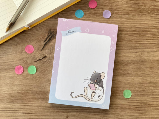 A6 Rat Notepad | Ratty Stationery Paper Notepad