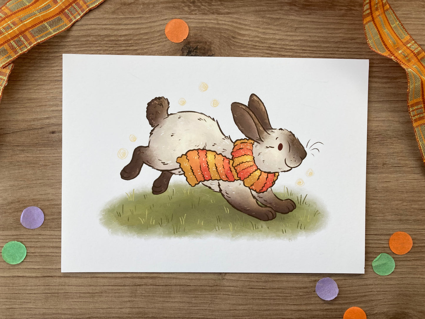 Autumn Magic | Cute Rabbit Art Print | Autumn Animal Artwork