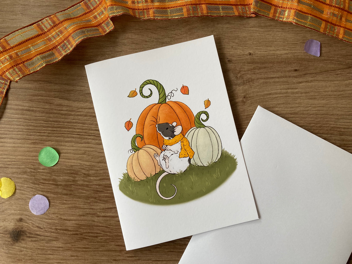 Autumn Ratty Greeting Card Bundle | Pack Of 6 Autumn Rat Blank Greeting Cards