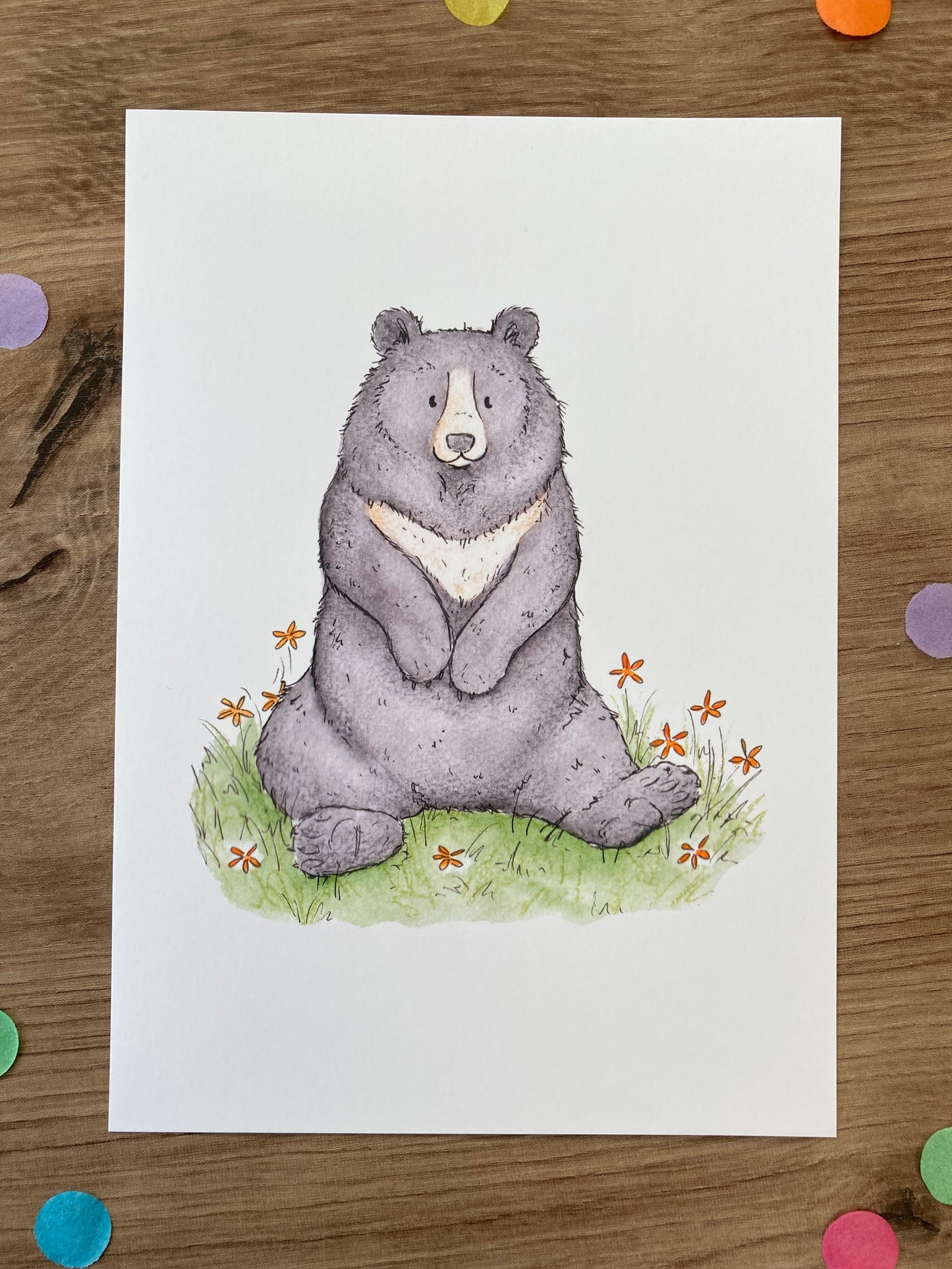 Bears Of The World | Pack of 8 Art Prints | Bear Artwork