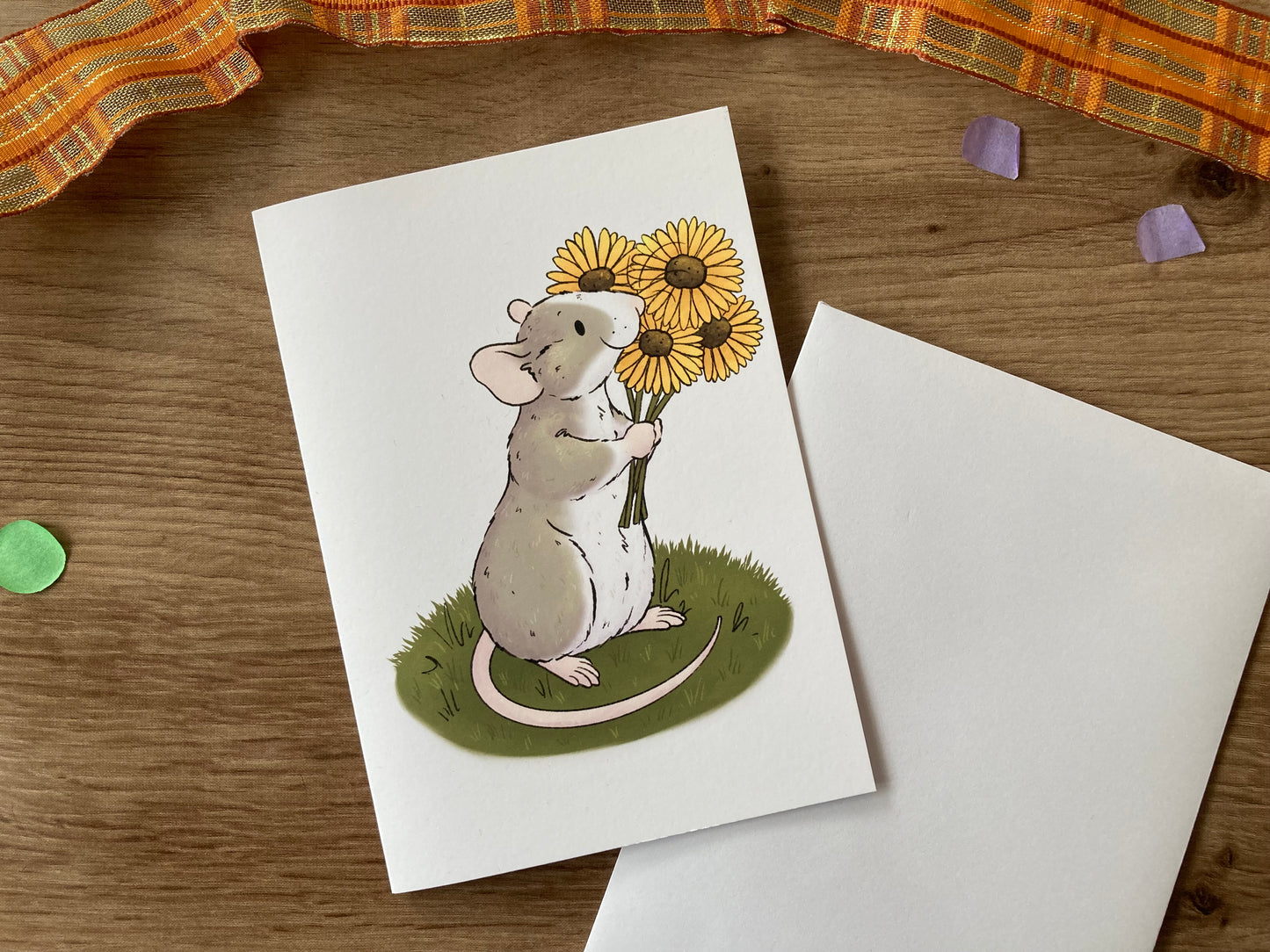 Autumn Ratty Greeting Card Bundle | Pack Of 6 Autumn Rat Blank Greeting Cards