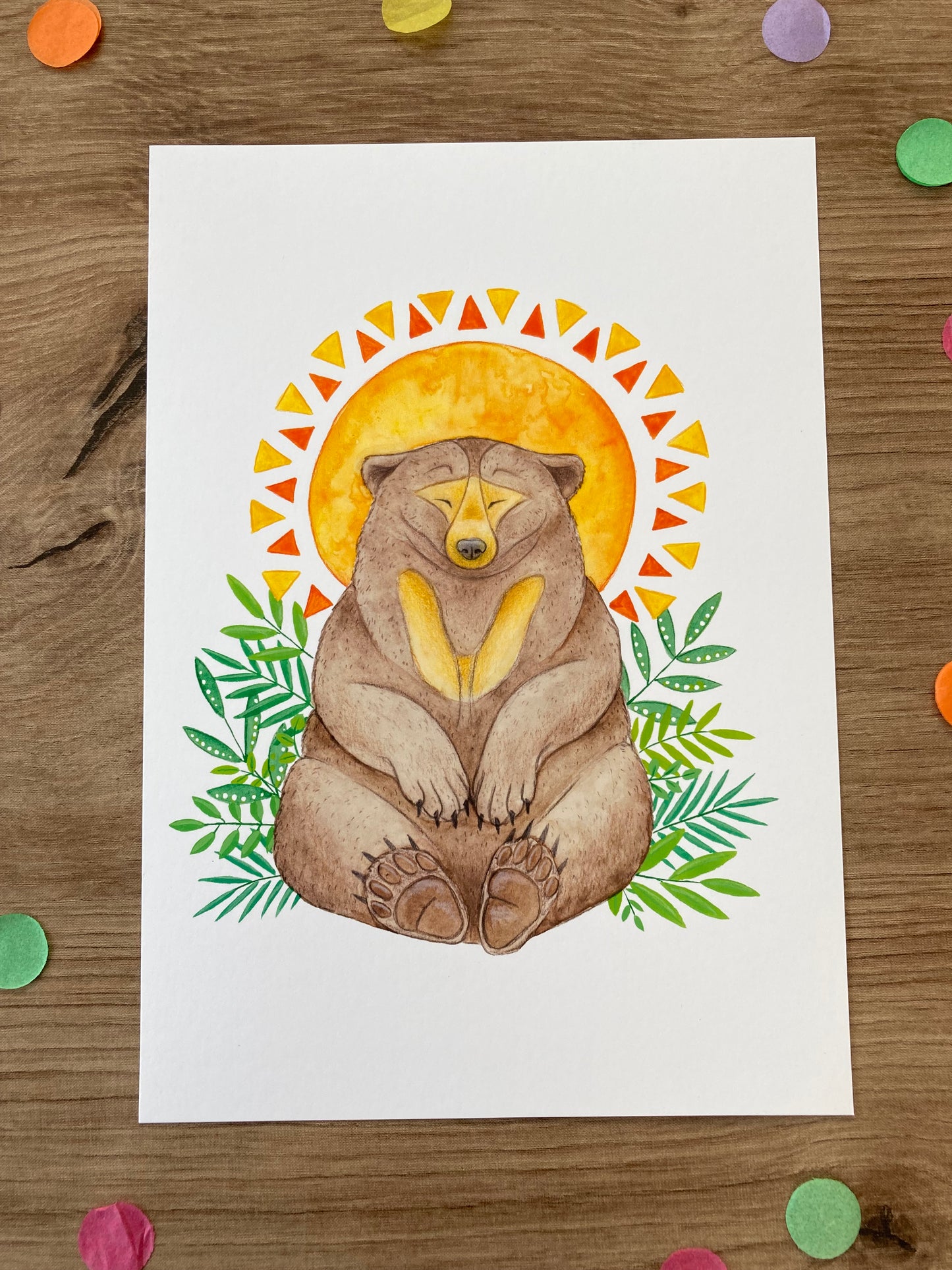 Magical Sun Bear | Sun Bear Art Print | Sun Bear Artwork