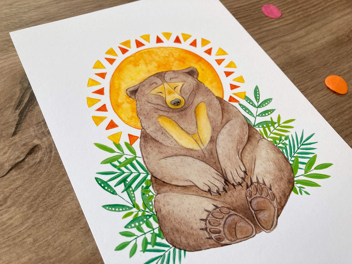 Magical Sun Bear | Sun Bear Art Print | Sun Bear Artwork