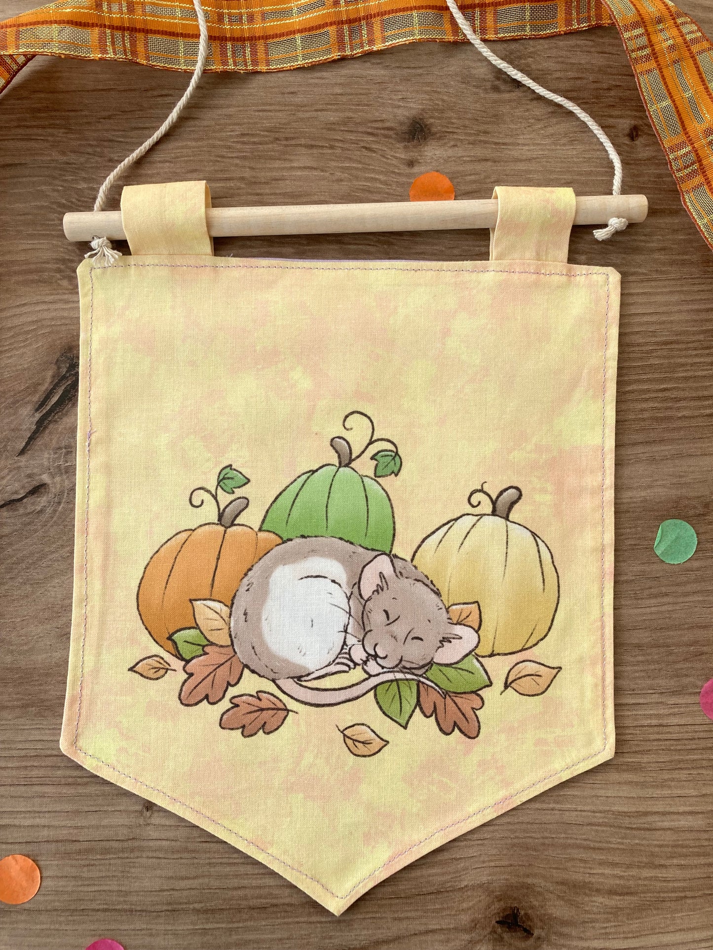 Autumn Rat Banner | Reversible Autumn and Halloween Ratty Banner