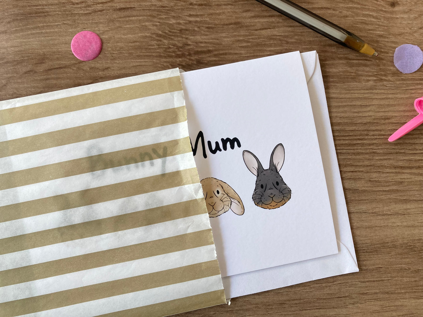 Bunny Mum | Cute Rabbit Mum A6 Greeting Card