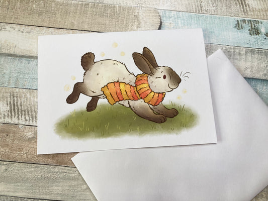 Autumn Bunny | Autumn Themed Greeting Card