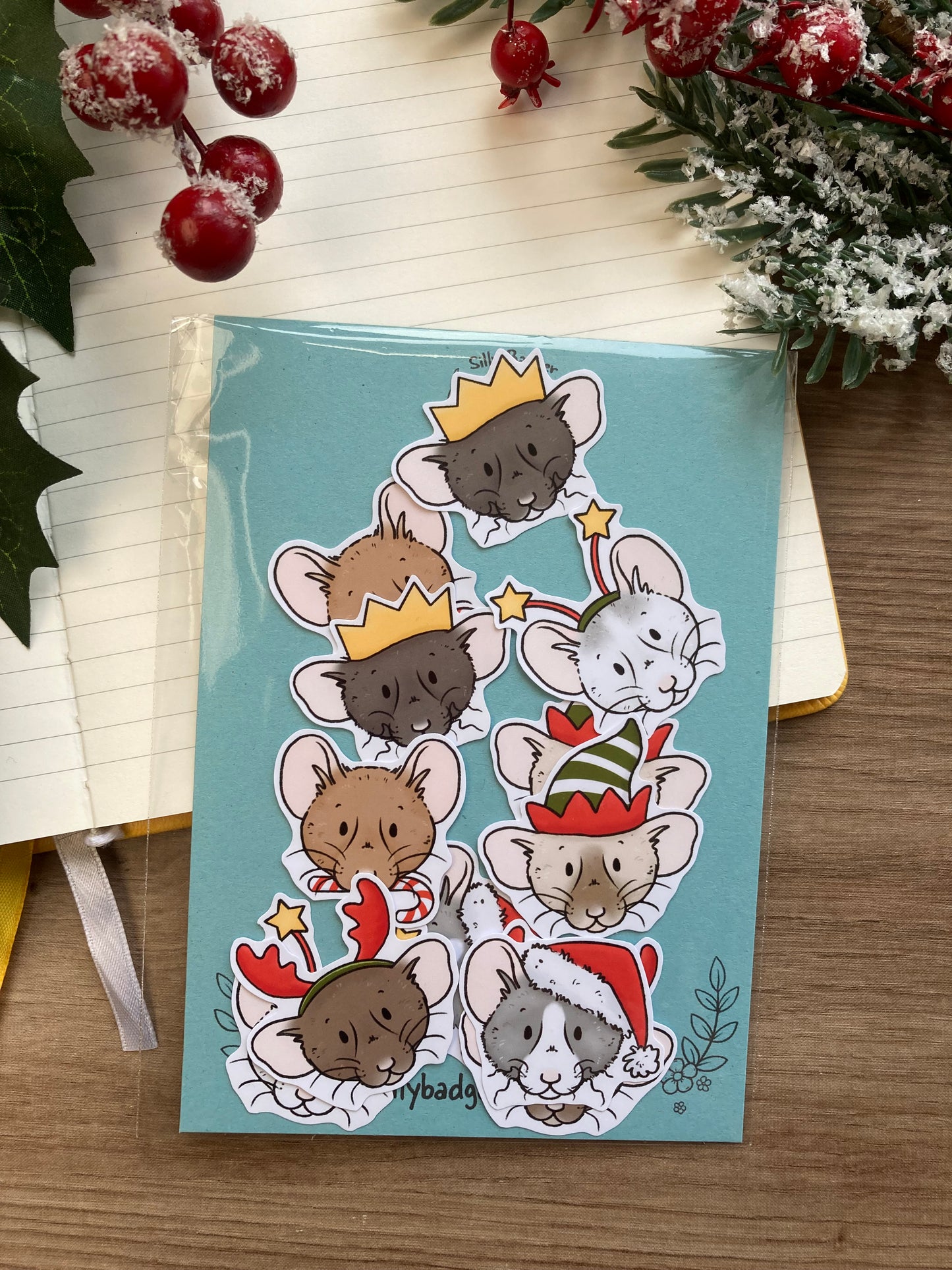 Festive Mischief Sticker Pack | Christmas Stickers