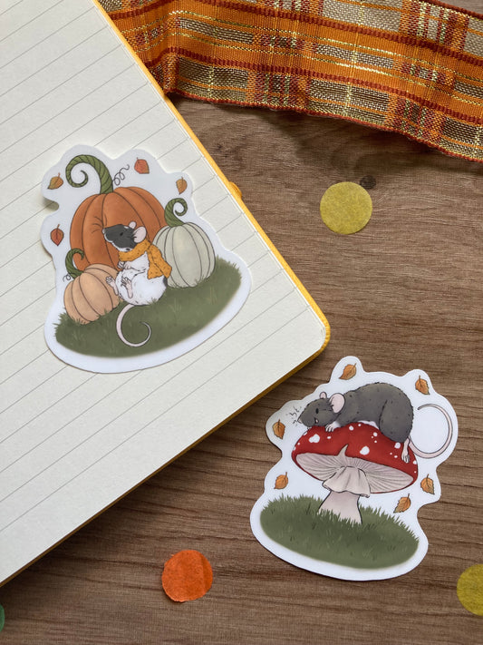 Autumn Mischief vinyl stickers | Pack of 2 vinyl stickers