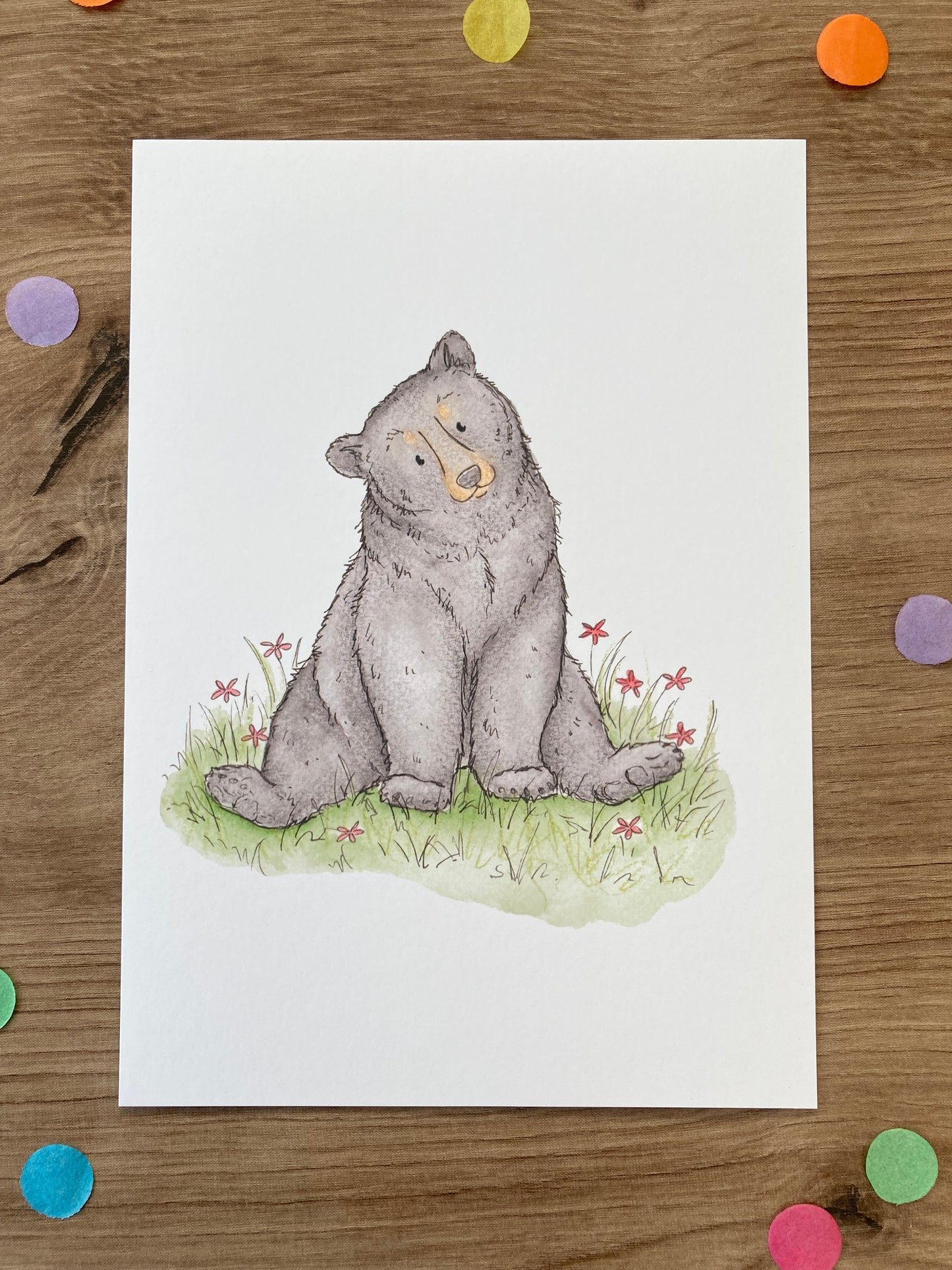 Black Bear | Black Bear Art Print | Bears Of The World Artwork