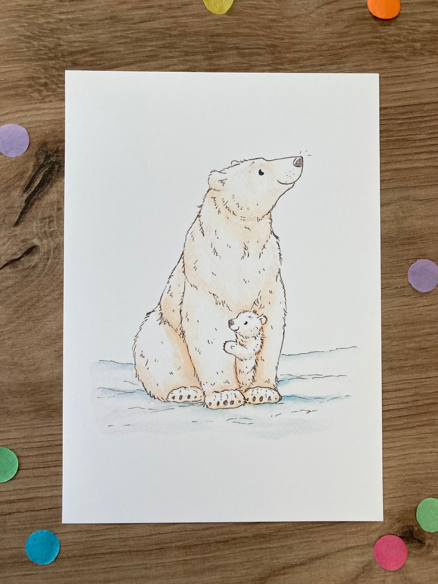 Bears Of The World | Pack of 8 Art Prints | Bear Artwork