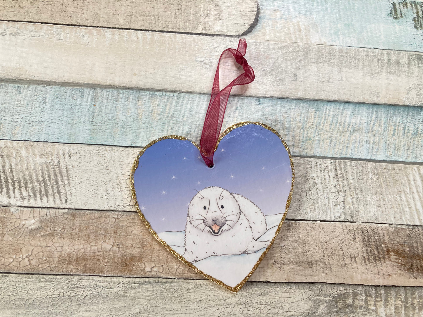 Baby Seal | Heart Decoration With Imperfections