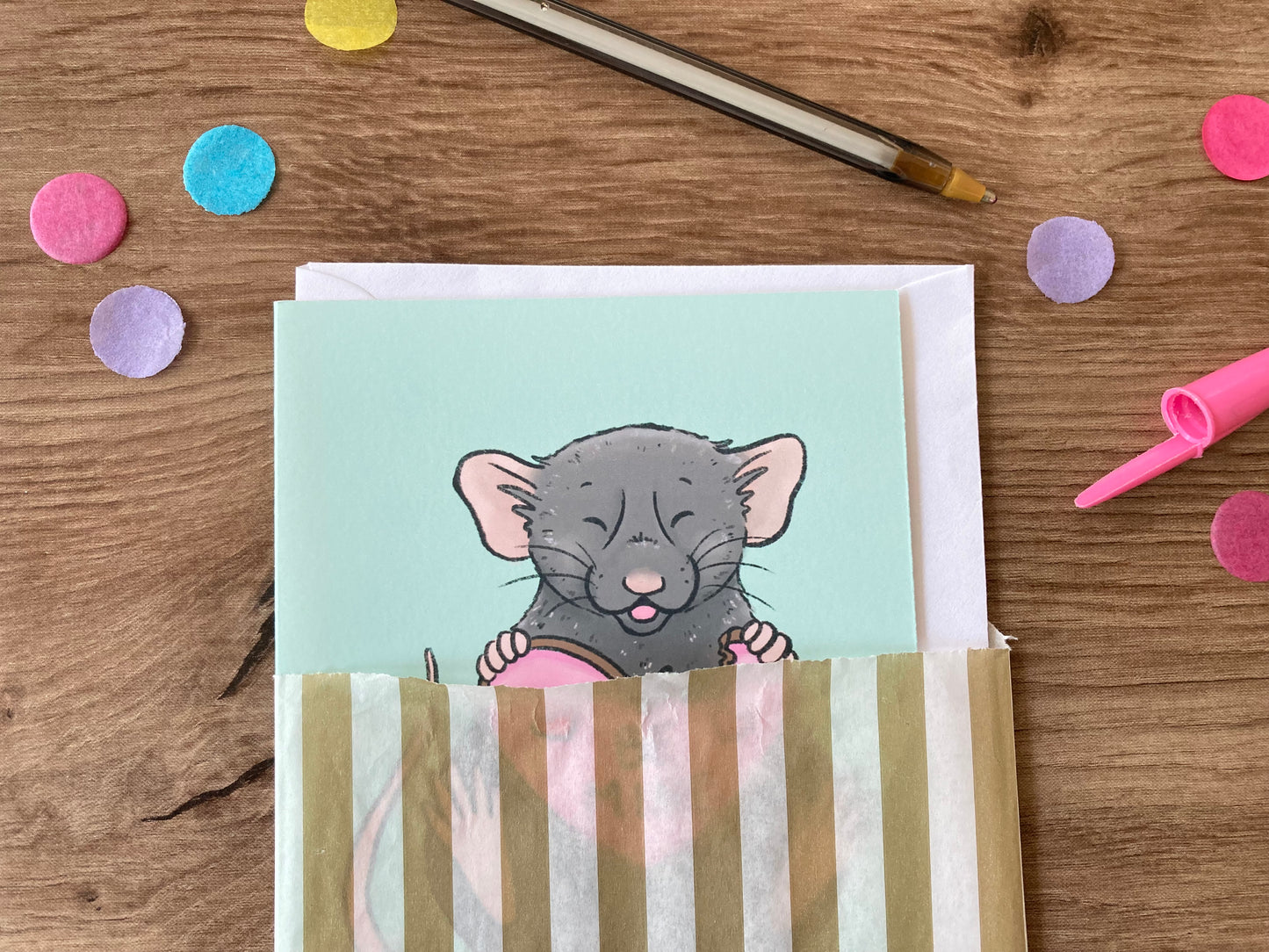 Be Mine Ratty | Cute Rat A6 Valentines Greeting Card