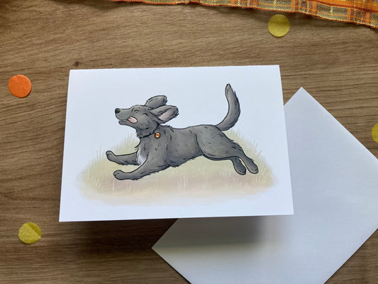 Autumn spaniel dog greeting card | Dog greeting card | Puppy Greeting Card