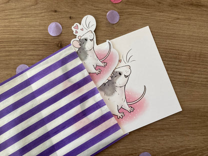 Sylvie Art Print and Glossy Sticker Valentines Day Bundle