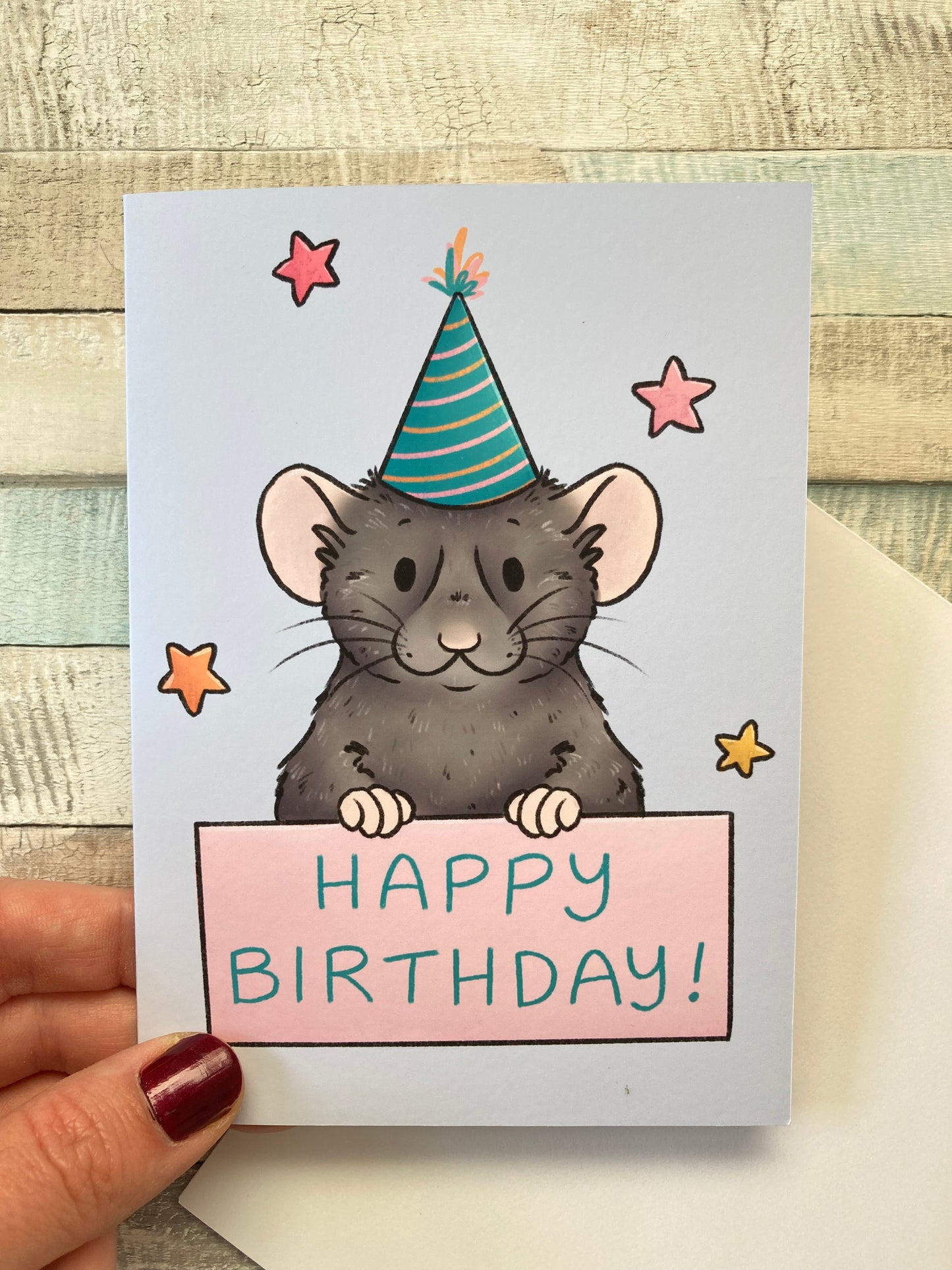 Party Rat | Rat Birthday Card
