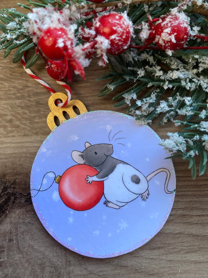 Bauble Thief | Cheeky Rat Christmas Tree Bauble