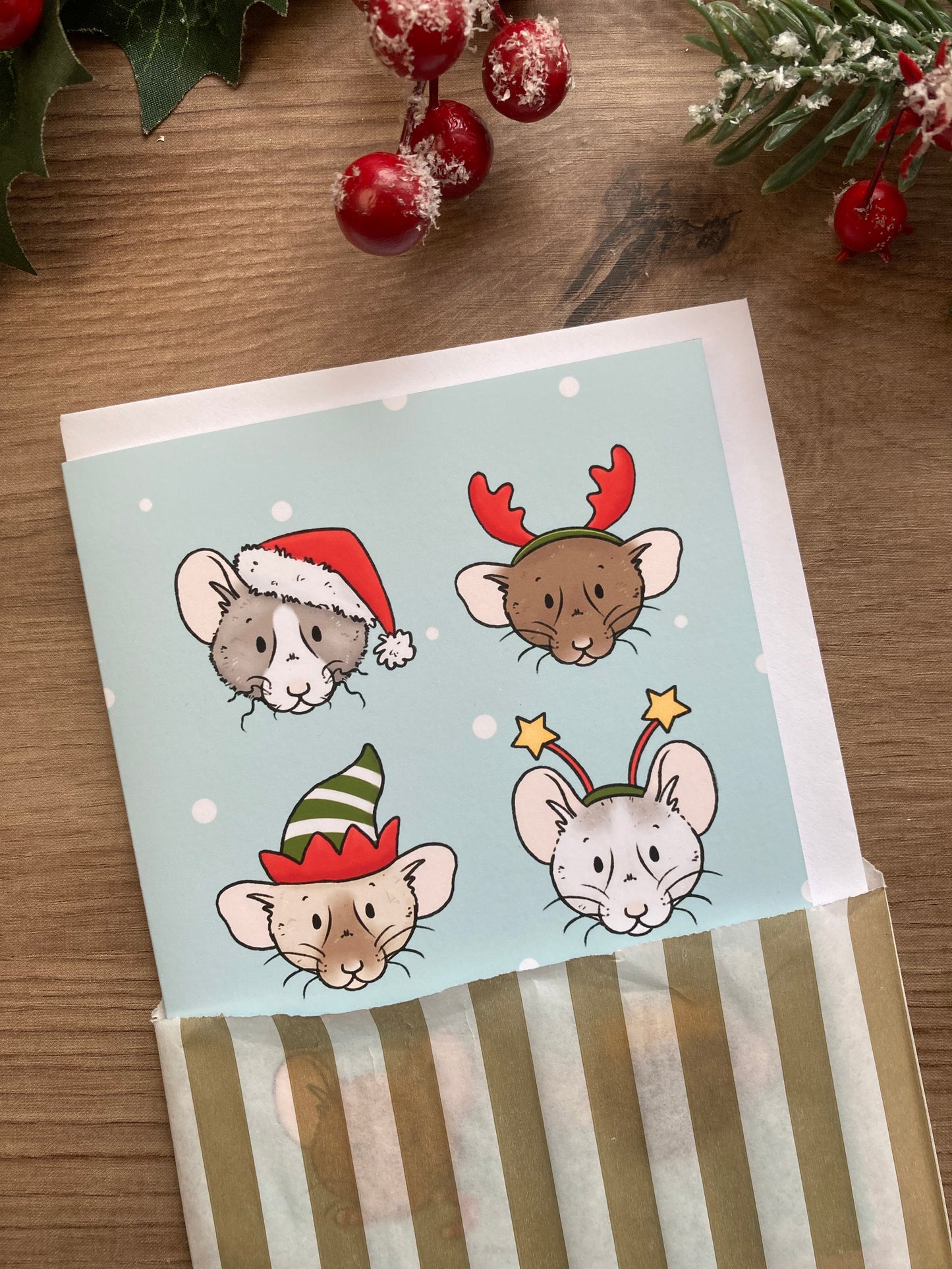 Festive Mischief Christmas Greeting Cards | A6 Christmas Greeting Cards