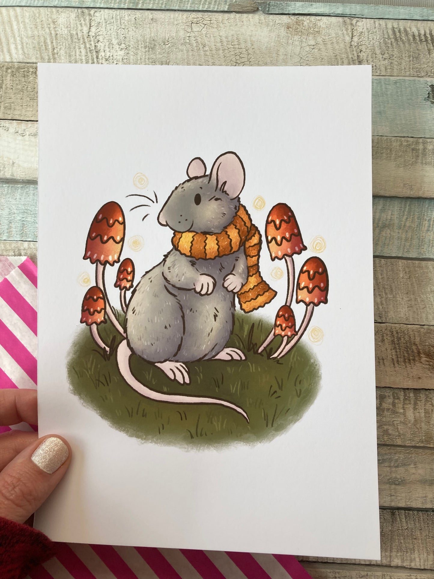 Enchanted Adventure | Cute Rat Art Print