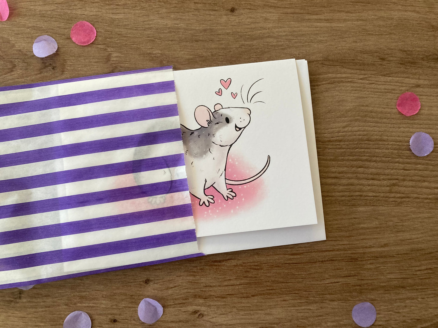 Ratty Love Hearts | Rat Valentine’s Day Card