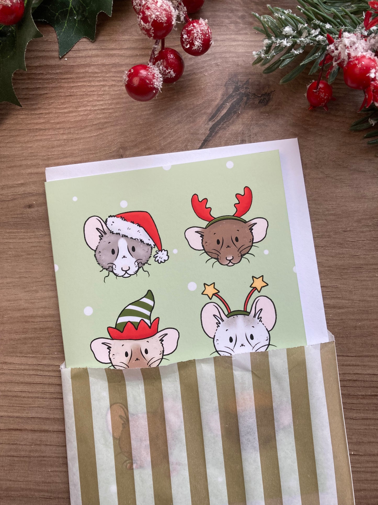 Festive Mischief Christmas Greeting Cards | A6 Christmas Greeting Cards