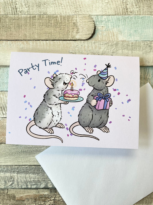 Party Time | Rat Birthday Card