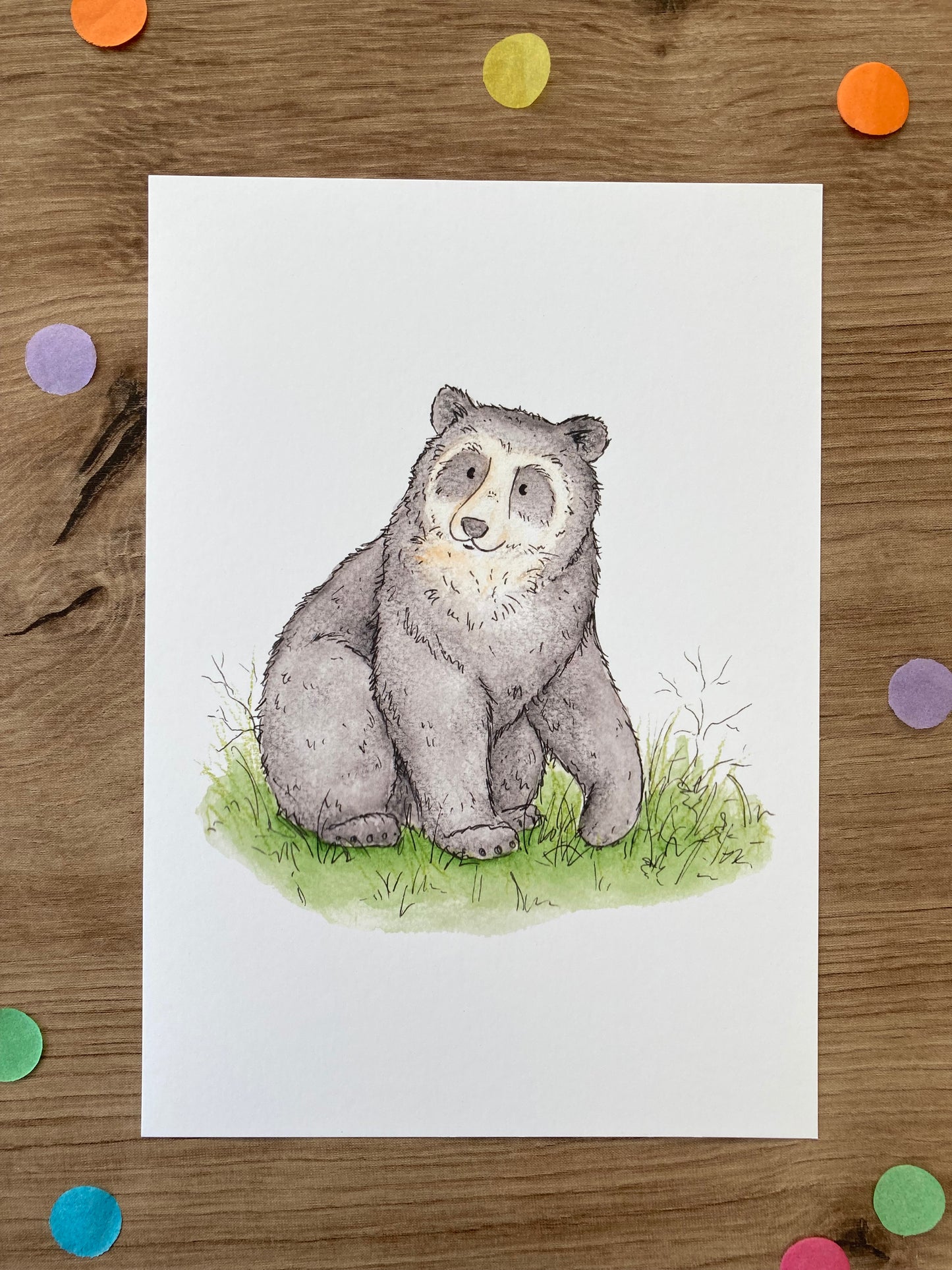 Spectacled Bear | Spectacled Bear Art Print | Bears Of The World Artwork