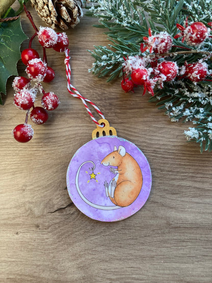 Christmas Magic | Cute Rat Christmas Tree Bauble