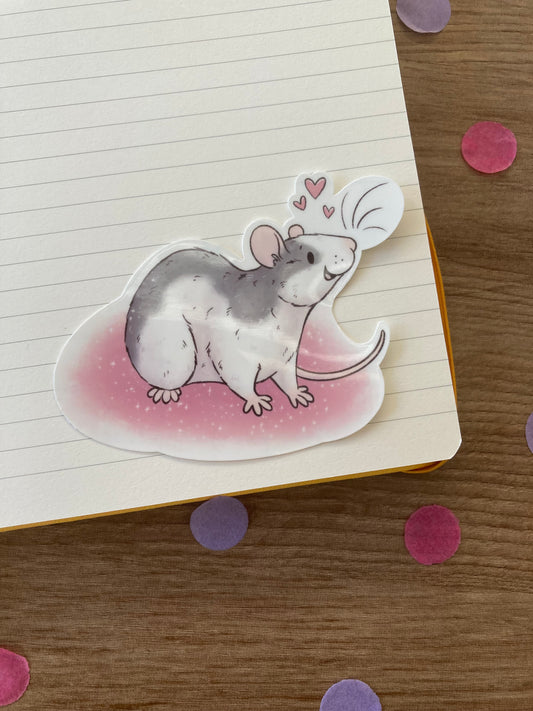Sylvie Valentines Rat waterproof vinyl sticker