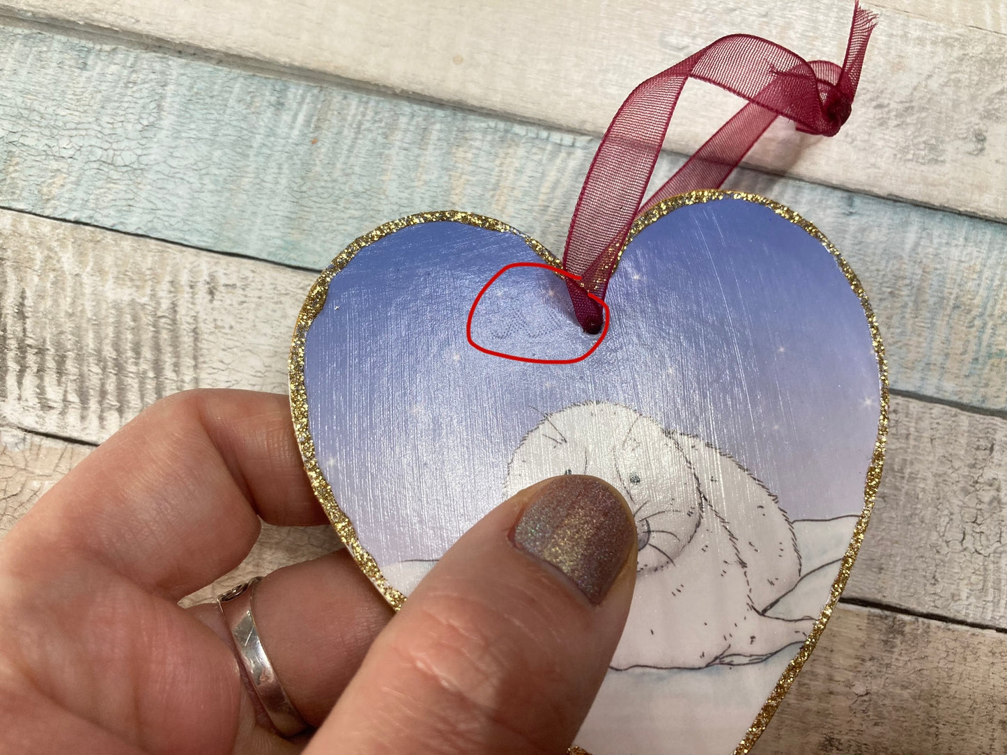 Baby Seal | Heart Decoration With Imperfections