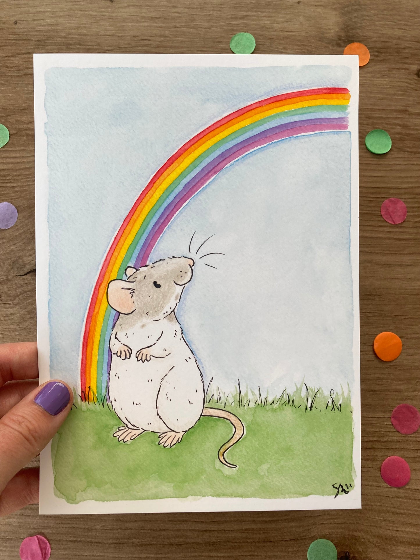 Hope | Fancy Rat Art Print | Cute Rat Artwork