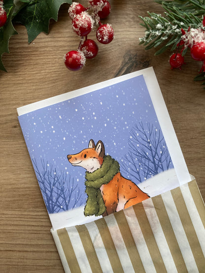 Winter Fox | Festive Fox Christmas Card