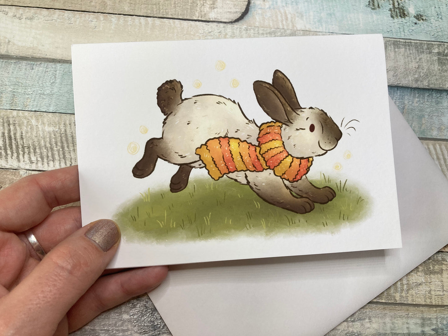 Autumn Bunny | Autumn Themed Greeting Card