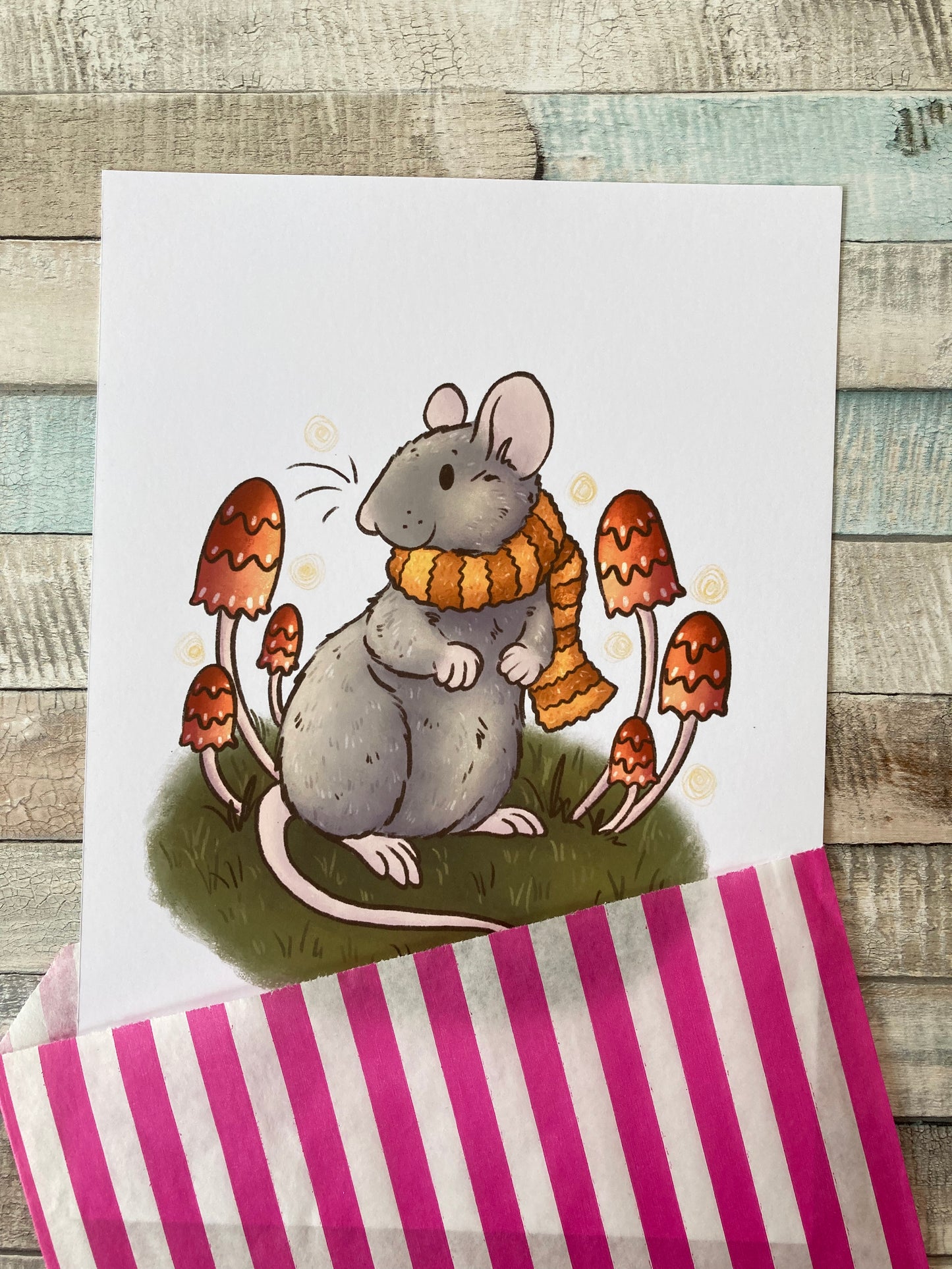 Enchanted Adventure | Cute Rat Art Print