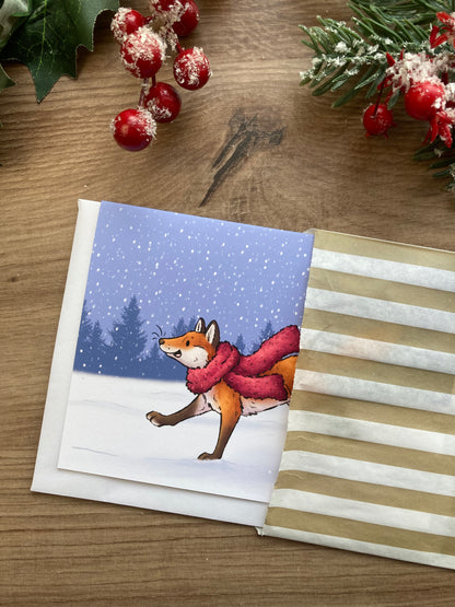 Winter Joy | Happy Fox Christmas Card