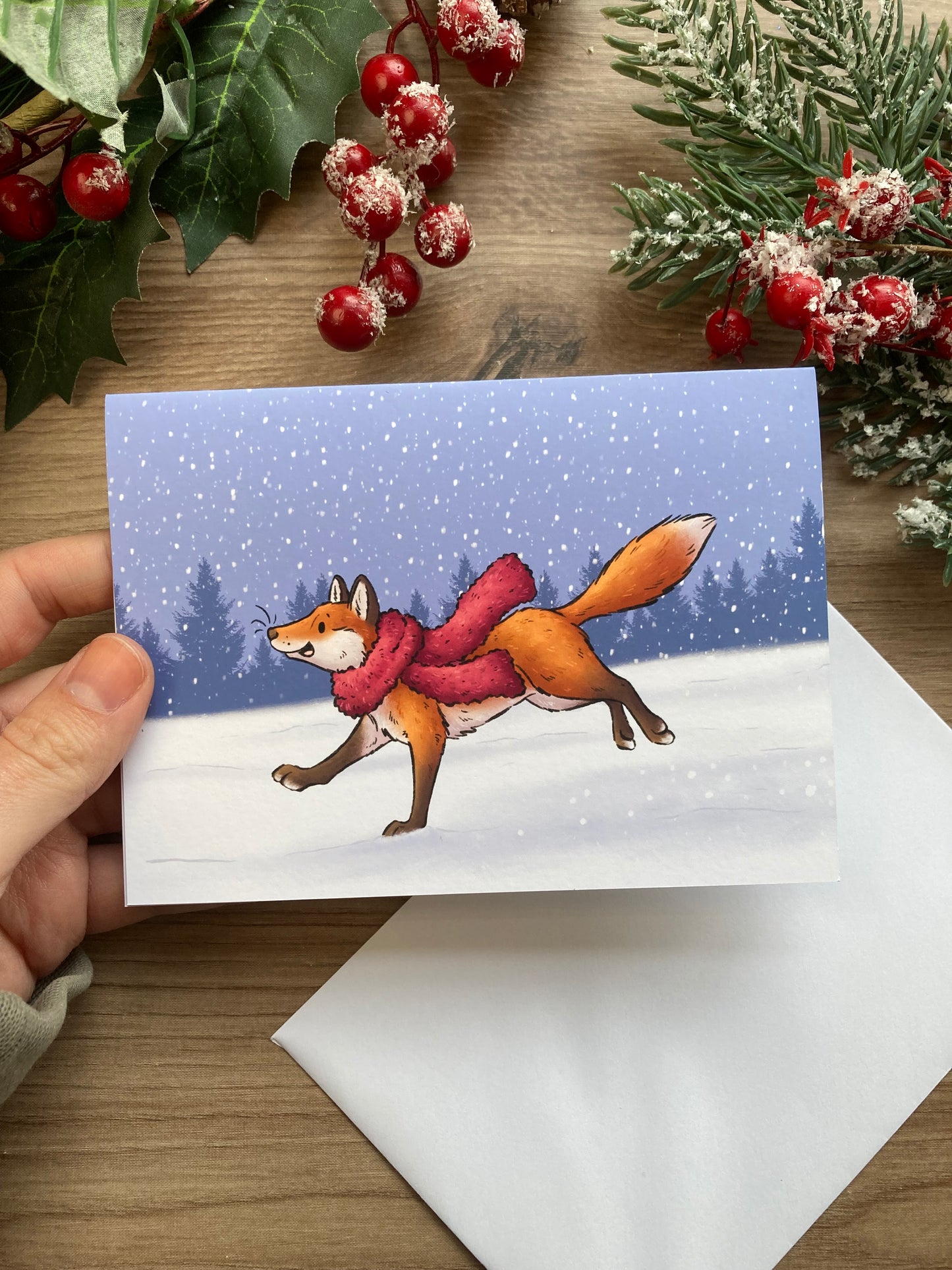 Winter Joy | Happy Fox Christmas Card