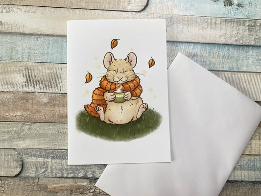 Autumn Hammy | Cute Autumn Greeting Card