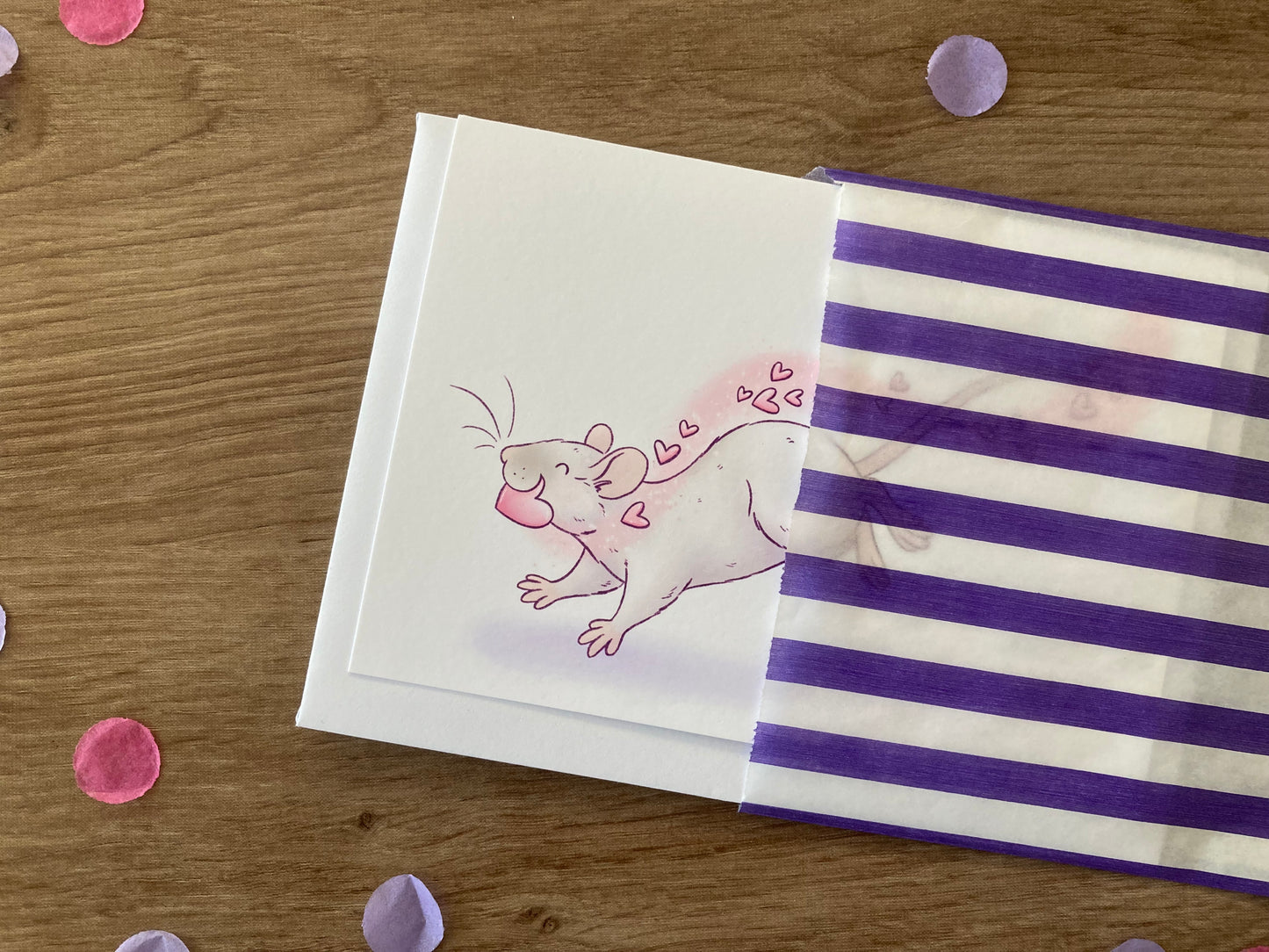 Heart Thief | Rat Valentine’s Day Card