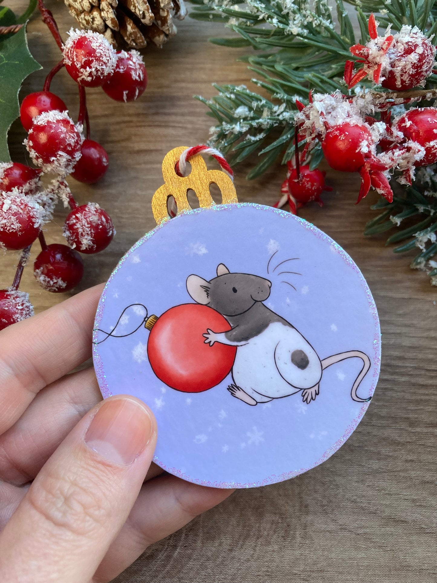 Bauble Thief | Cheeky Rat Christmas Tree Bauble