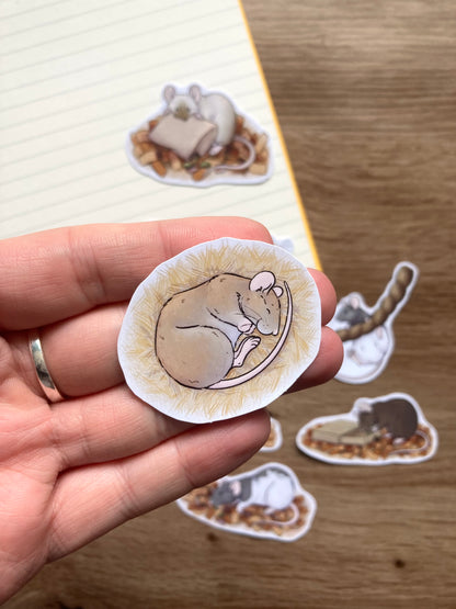 Rat Behaviour Sticker Pack | Pack Of 8 Glossy Rat Stickers