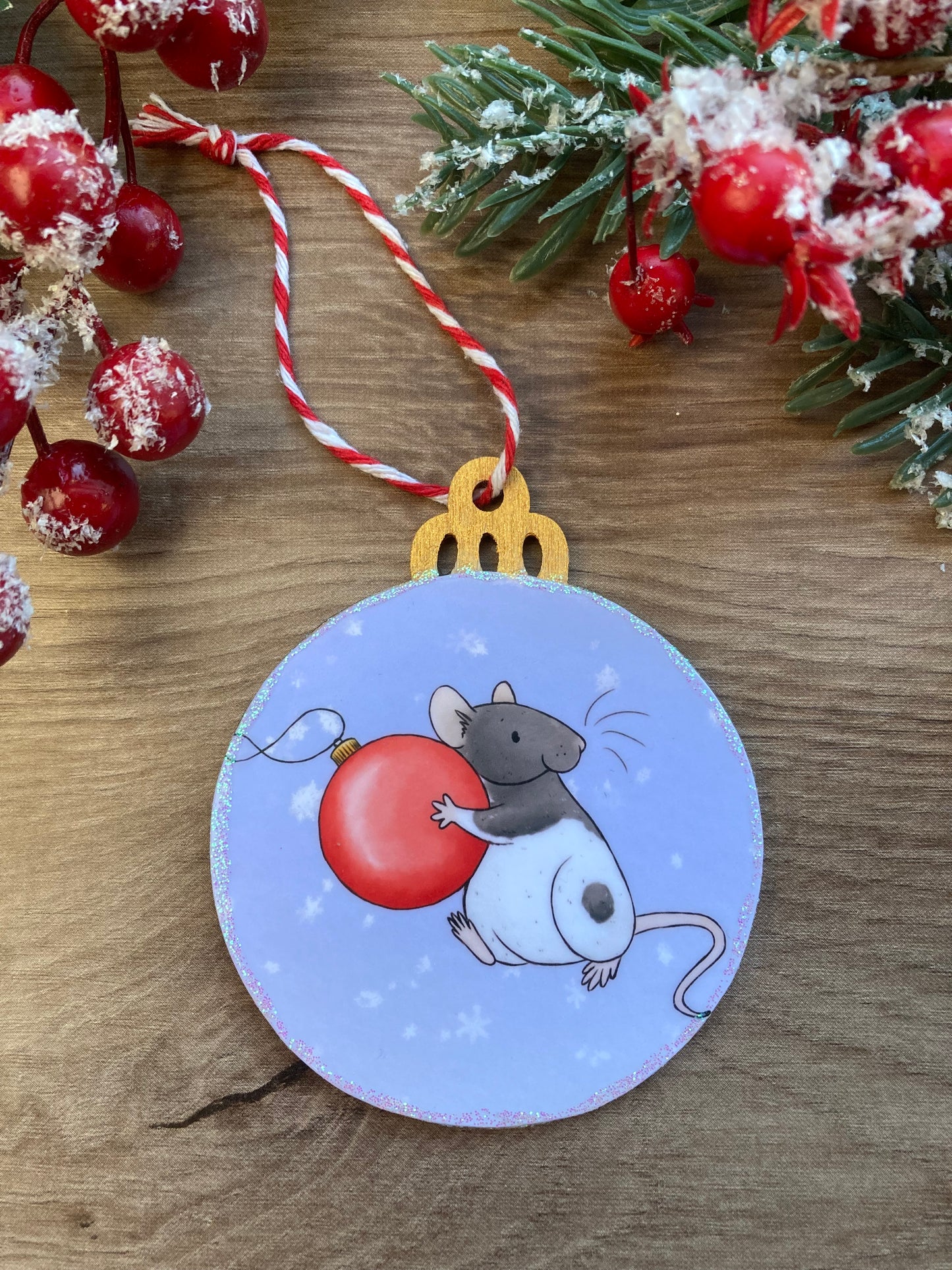 Bauble Thief | Cheeky Rat Christmas Tree Bauble