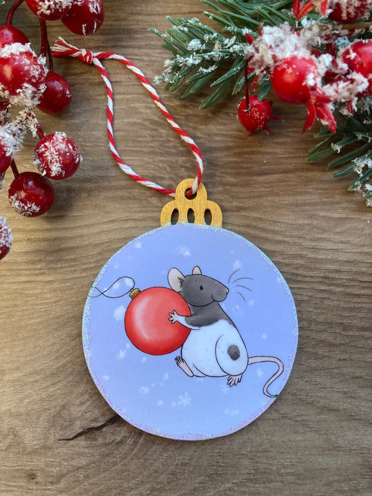 Bauble Thief | Cheeky Rat Christmas Tree Bauble