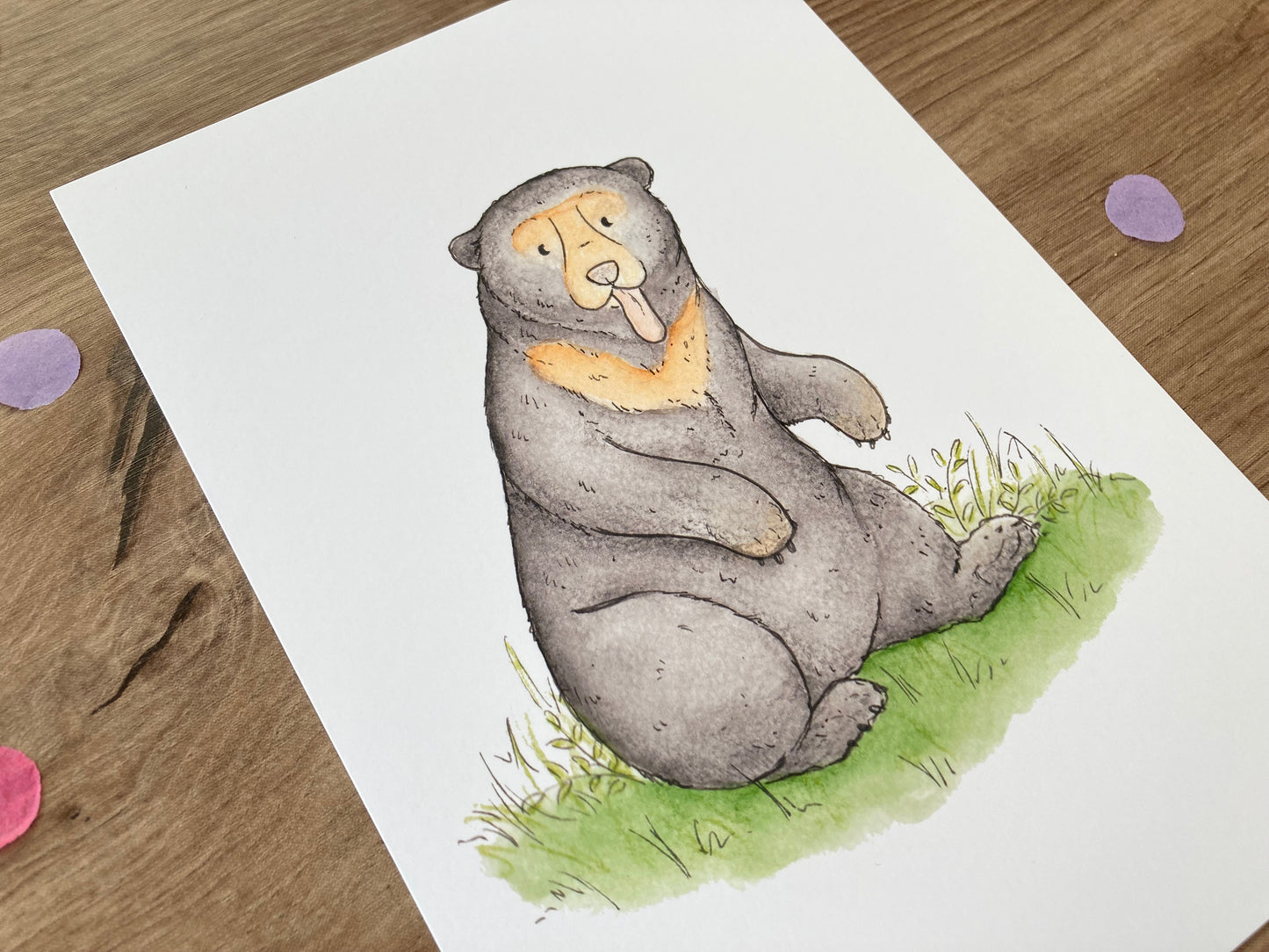 Sun Bear | Sun Bear Art Print | Bears Of The World Artwork
