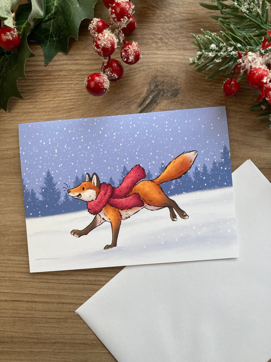 Winter Joy | Happy Fox Christmas Card