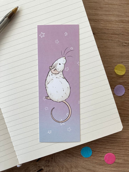 Rufus Rat Bookmark | Cute Roan Rat Bookmark