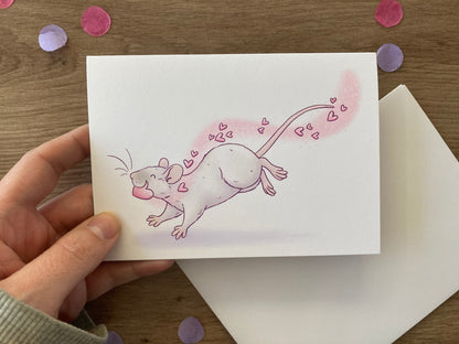 Heart Thief | Rat Valentine’s Day Card