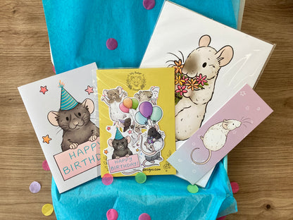 Ratty Birthday Gift Box | Rat Birthday Present | Personalised Rat Gift