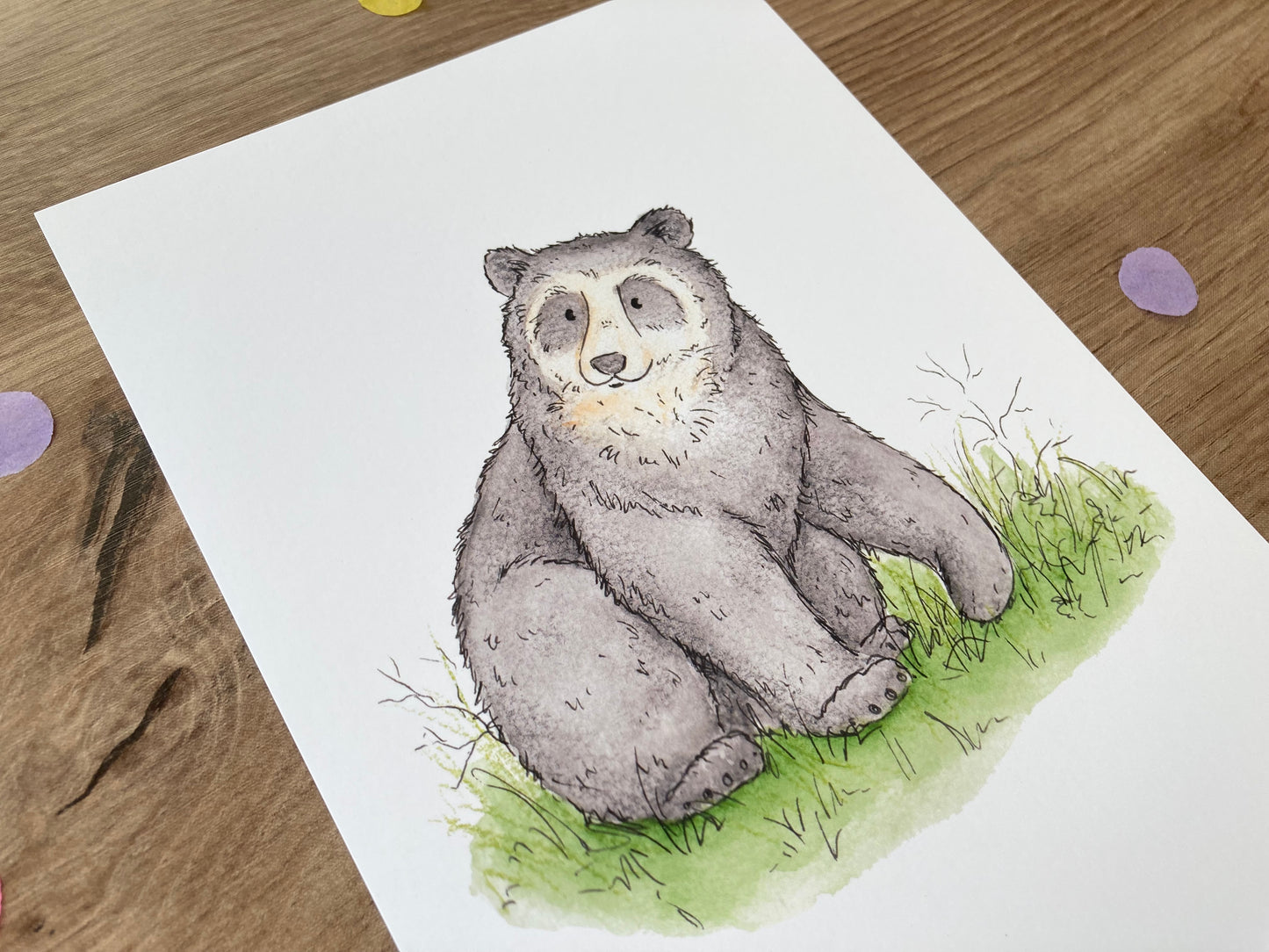 Spectacled Bear | Spectacled Bear Art Print | Bears Of The World Artwork