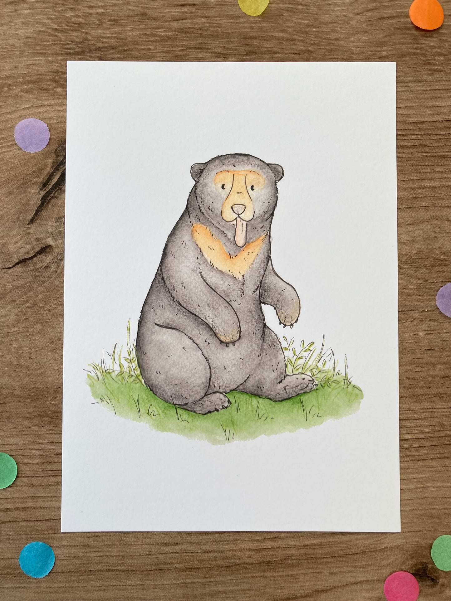 Sun Bear | Sun Bear Art Print | Bears Of The World Artwork