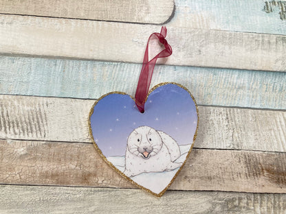 Baby Seal | Heart Decoration With Imperfections
