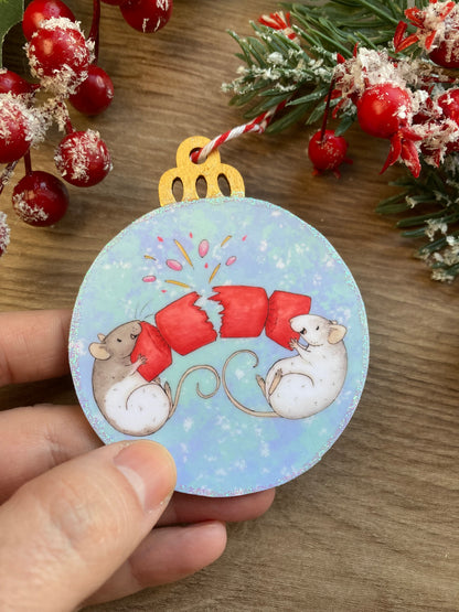 Cracker Rats | Cute Rat Christmas Tree Bauble